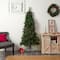 6ft. Pre-Lit Flat Back Montreal Mountain Pine Artificial Christmas Tree, White LED Lights